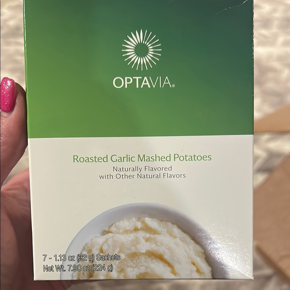 OPTAVIA Roasted Garlic Mashed Potatoes - Green and White